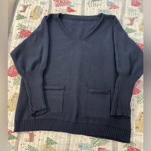 SHEIN Curve Navy Blue Sweater 2XL